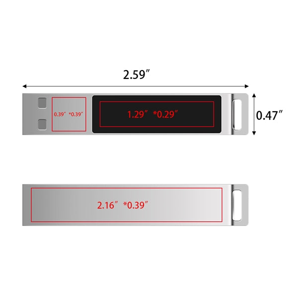 North Center Light-Up USB Flash Drive