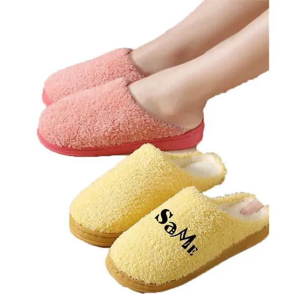 Soft Plush Cotton Slippers