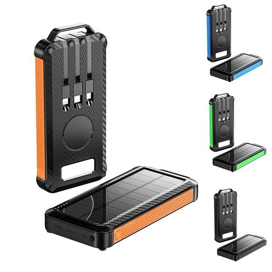 Buid-in Solar Power Bank 10000mAh With Dual USB output