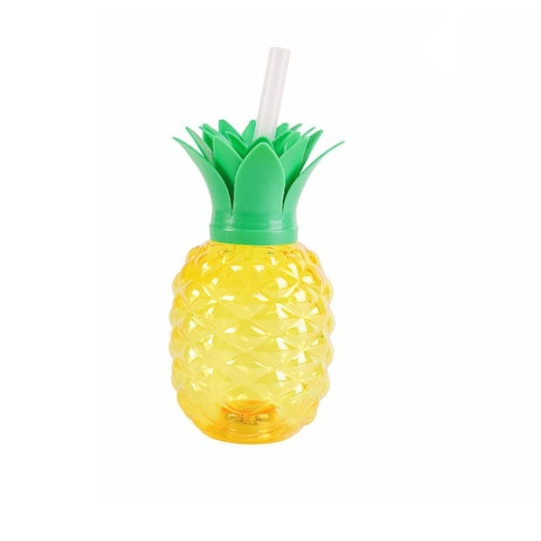 Pineapple Strawberry Shaped Cup with Straw