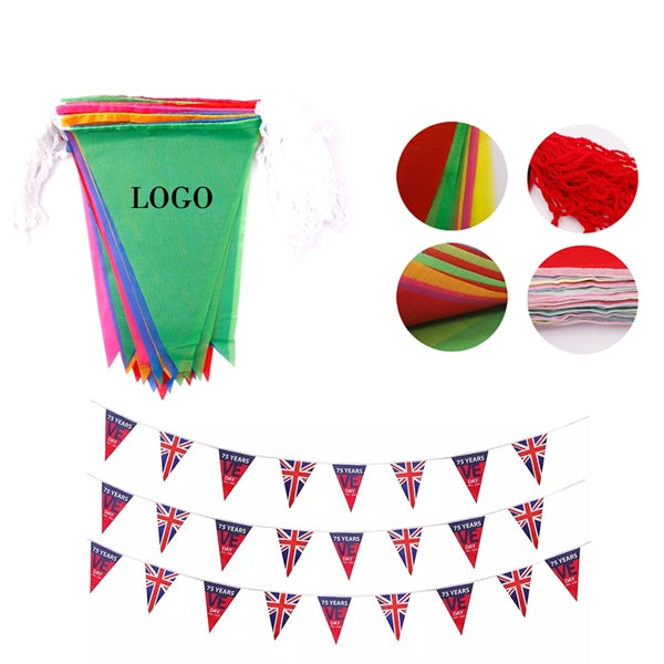 82' Triangular Pennant Flag String