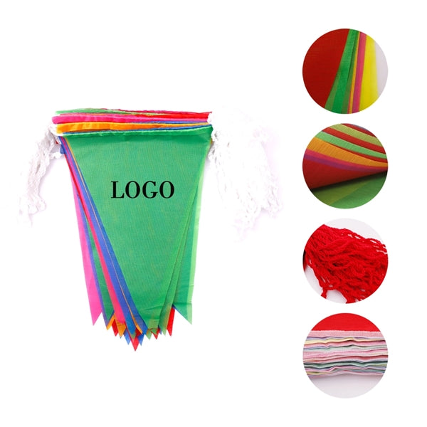 82' Triangular Pennant Flag String
