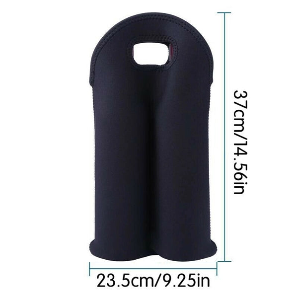 2 Bottles Neoprene Cooler Wine-Bottle Bag