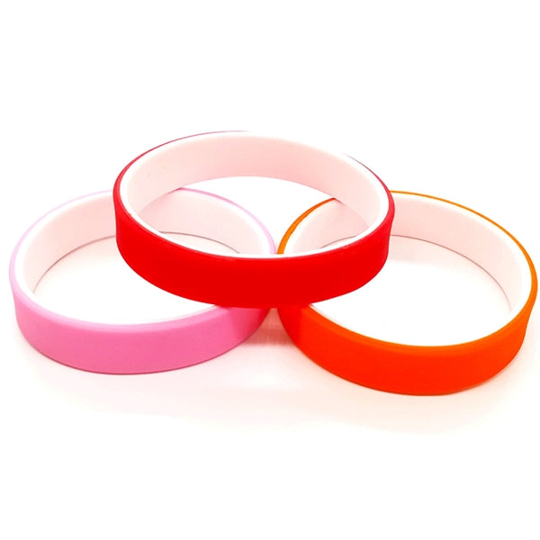Double side Silicone Wristbands