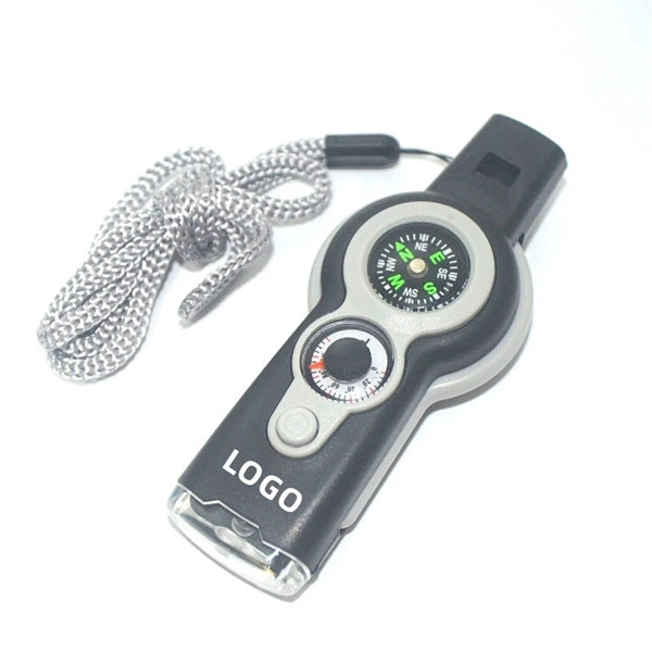 Outdoor 7 In 1 Multifunctional Survival Whistle