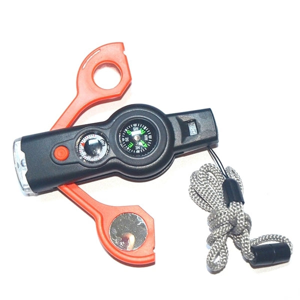 Outdoor 7 In 1 Multifunctional Survival Whistle