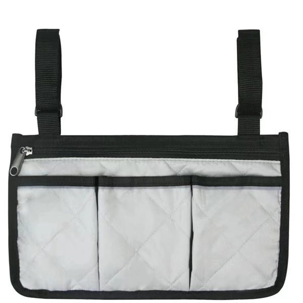 Wheelchair Armrest Storage Bag With Reflective Strip
