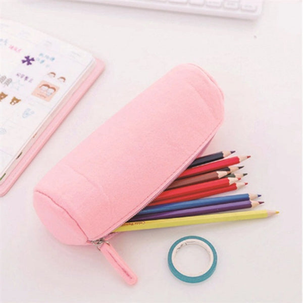 Felt Plush Cloth Stationery Bag Pencil Box Case Pouch