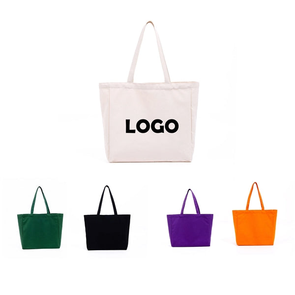 Cotton Canvas Shopping Tote Bag