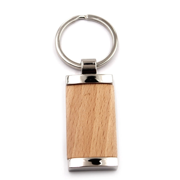 Wood Metal Key chain