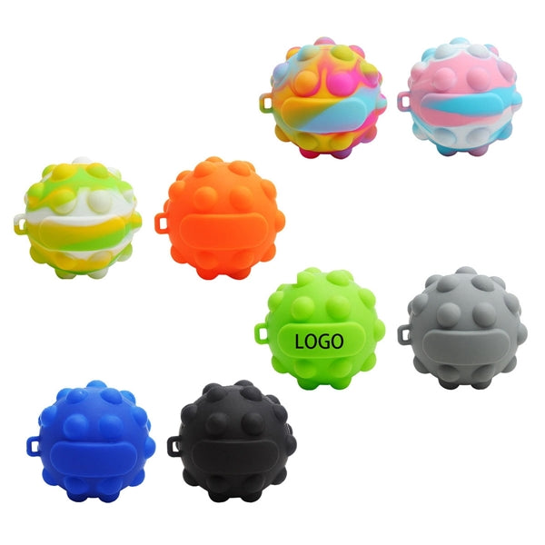 Pop Ball It Keychain