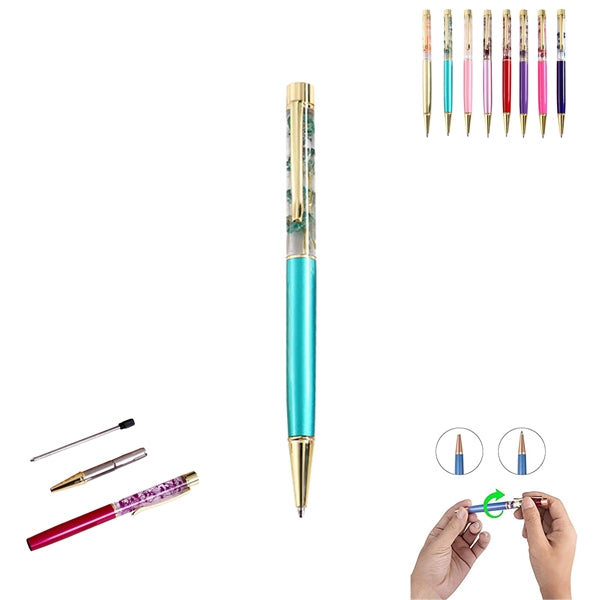Liquid Flower Ballpoint Pens