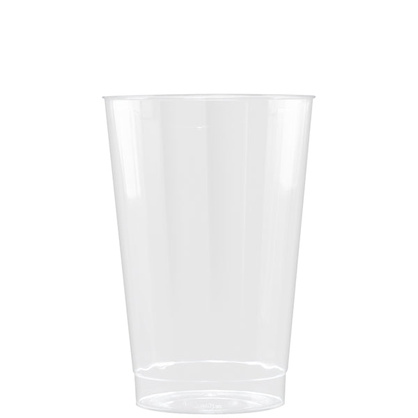 12 oz Clear Fluted Plastic Cup - Digital