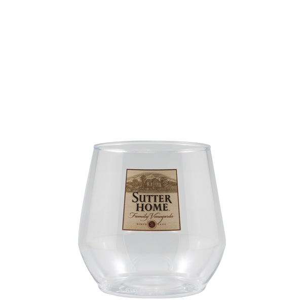 14 oz Clear Plastic Stemless Glass - Digital