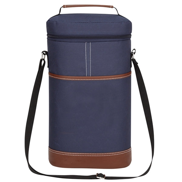 2 Bottle Wine Tote Carrier Cooler Bag
