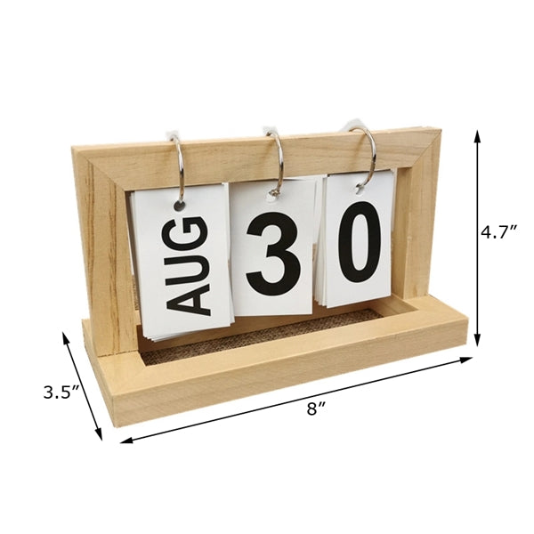 Wooden Frame Vintage 2023 Desk Calendar