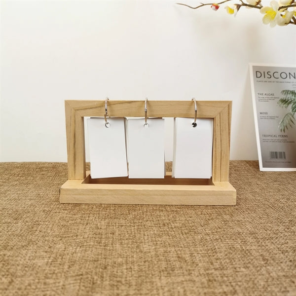 Wooden Frame Vintage 2023 Desk Calendar