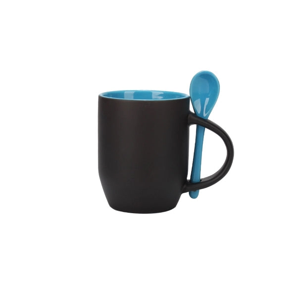 11oz Ceramic Heat Sensitive Mug with spoon
