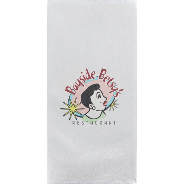Almost Linen Dinner Napkin - White - Digital