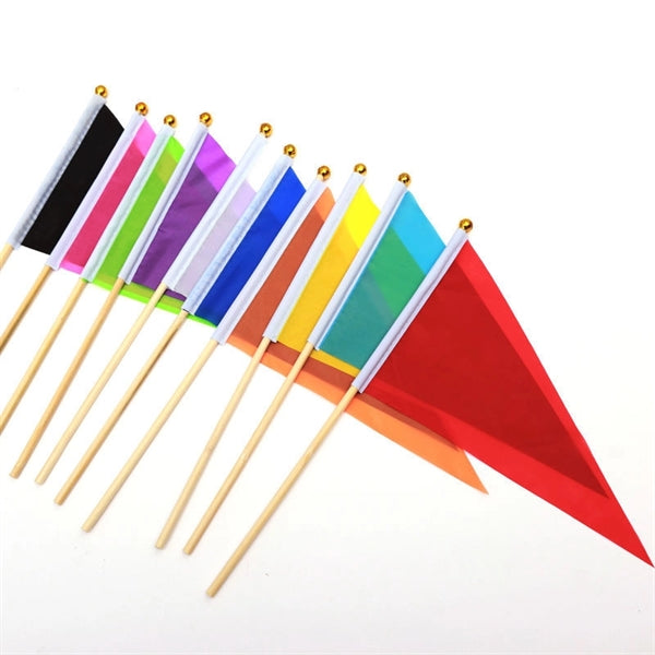 Solid Color Triangle Small Flag