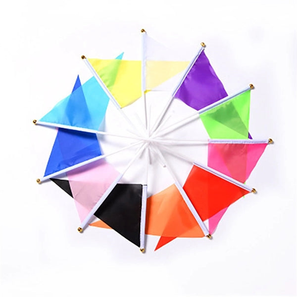 Solid Color Triangle Small Flag
