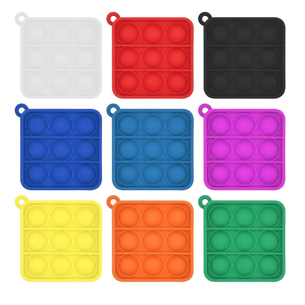 Mini Push It Pop Fidget Toy Key Chain