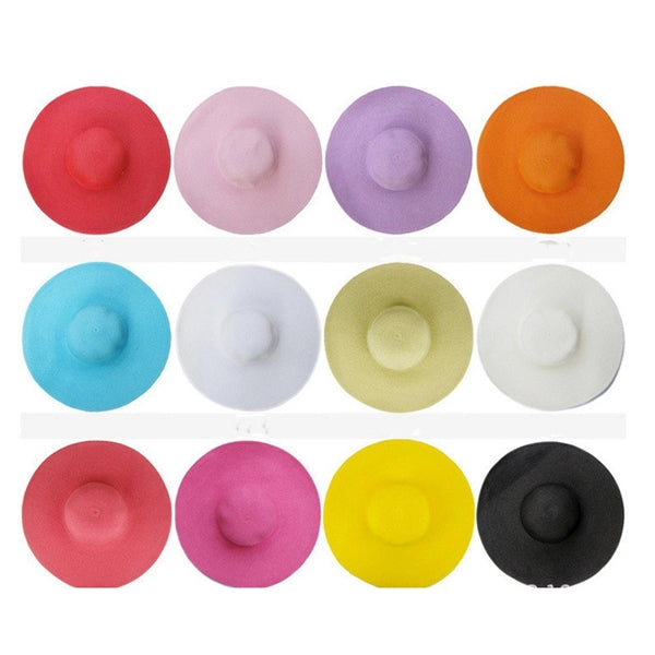 Woman Wide Brim Straw Floppy Hat