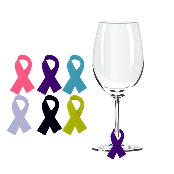 Scarf Wine Glass Logo Label