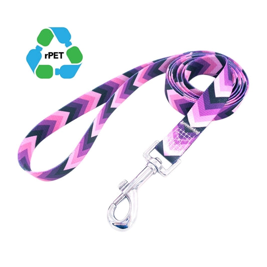1"72" rPET Ecofriendly Sublimation Pet Leash Metal Carabiner