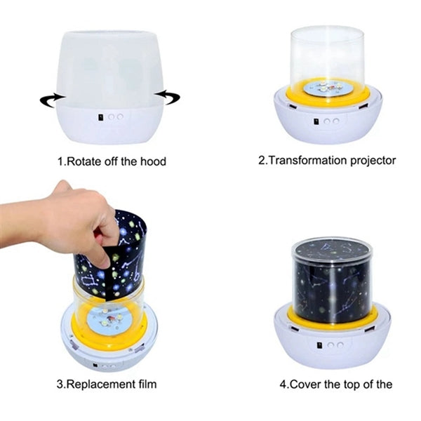 Multifunctional Star Projector Lamp Night Light