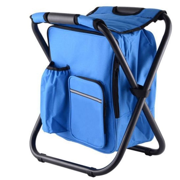 Foldable Chair with Cooler Backpack Bag