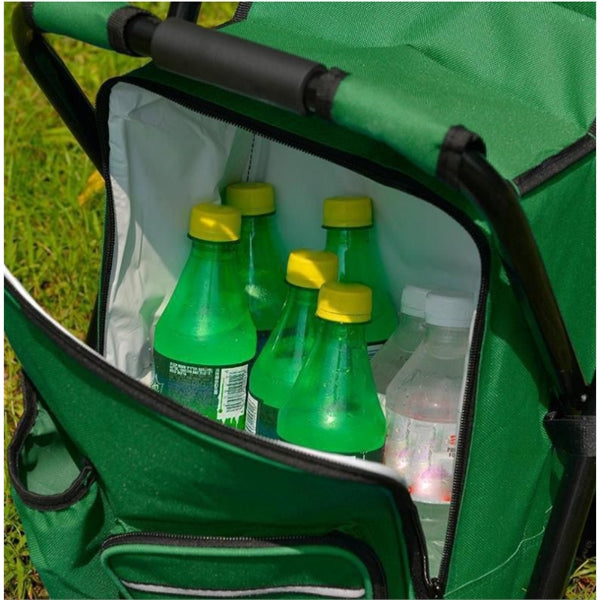 Foldable Chair with Cooler Backpack Bag