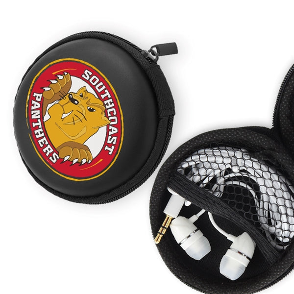 Wintour White Earphones with Black Case - Simports
