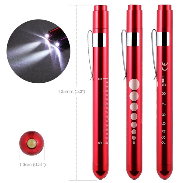 Pupil Gauge LED Penlight for Nurses Doctors