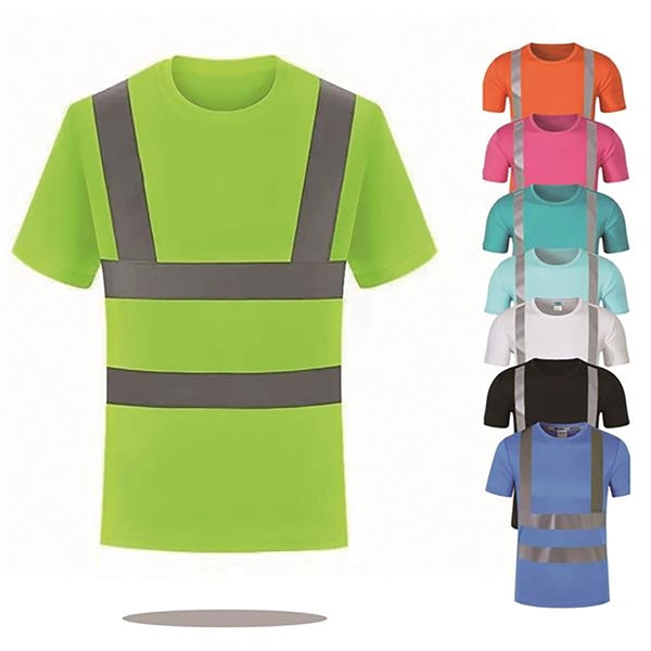 High Visibility Reflective Construction Safety T Shirt