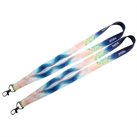 3/4" Full Color Sublimated Polyester Lanyard with Lobster Cl