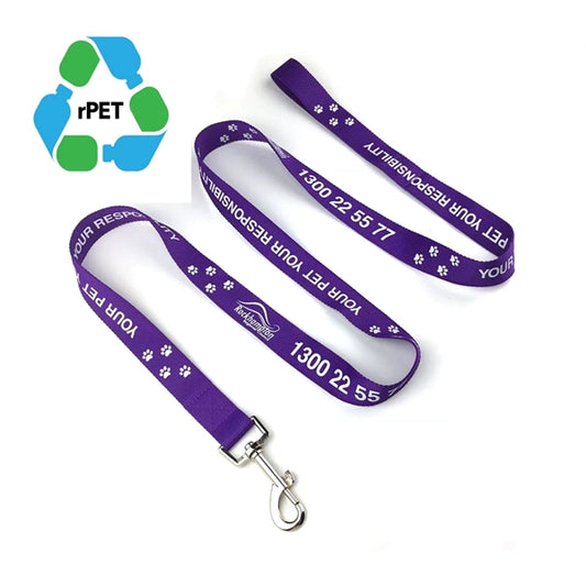 5/8"x72" rPET Eco-friendly Pet Leash w/ Metal Carabiner