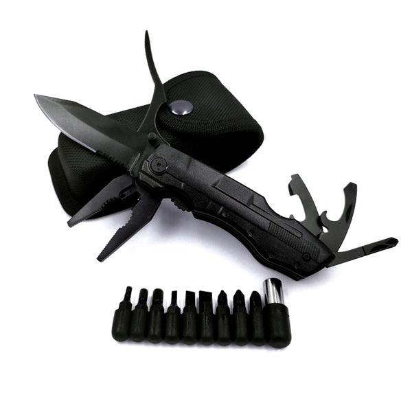 Multitool With Spring-Action Pliers & Scissors