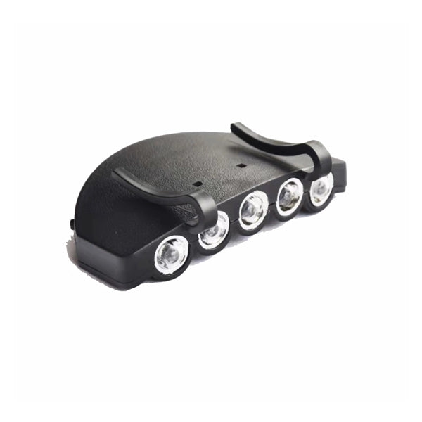 Bright 5 Led Clip On Hat Head
