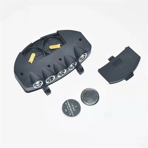 Bright 5 Led Clip On Hat Head
