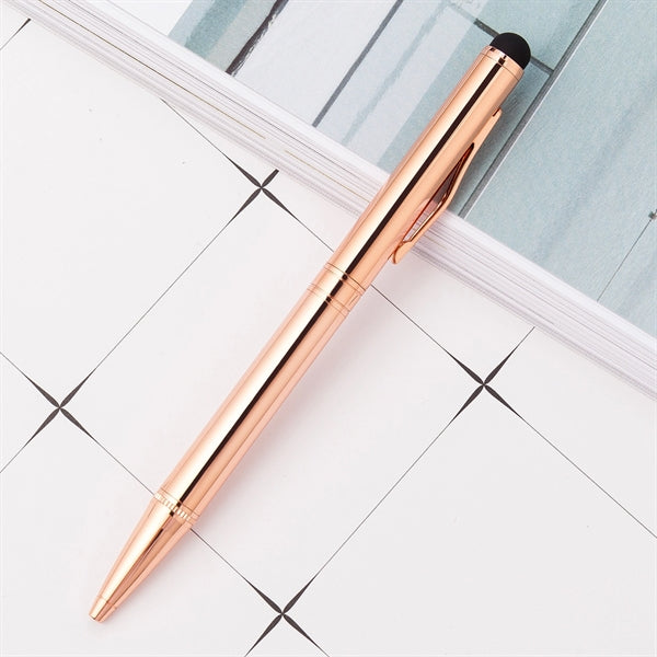 2 In 1 Rose Gold Stylus Touch Pen