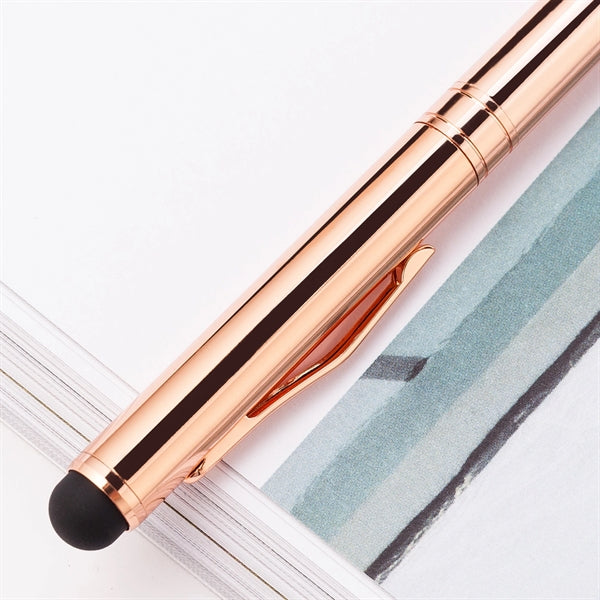 2 In 1 Rose Gold Stylus Touch Pen