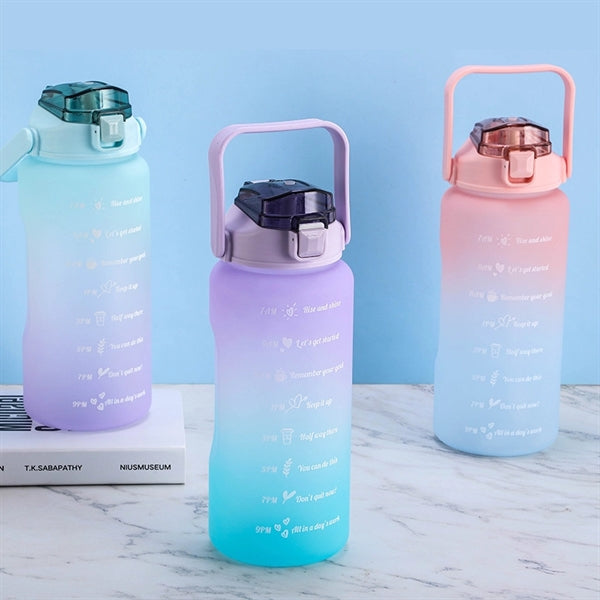 67Oz Portable Large-Capacity Frosted Water Bottle