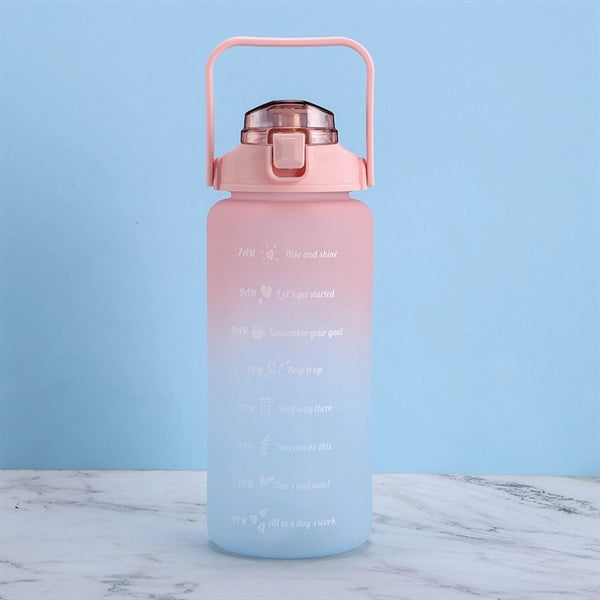 67Oz Portable Large-Capacity Frosted Water Bottle