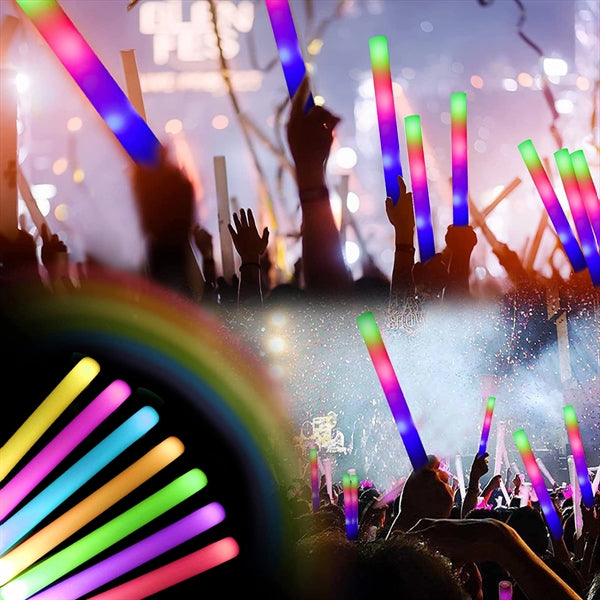 LED Color Soft Foam Fluorescent Cheering Stick