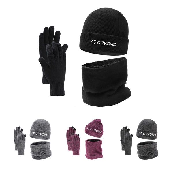 Scarf Gloves Hat (3 Piece Set)