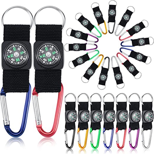 Aluminum Emergency Compass Navigation With Keychain