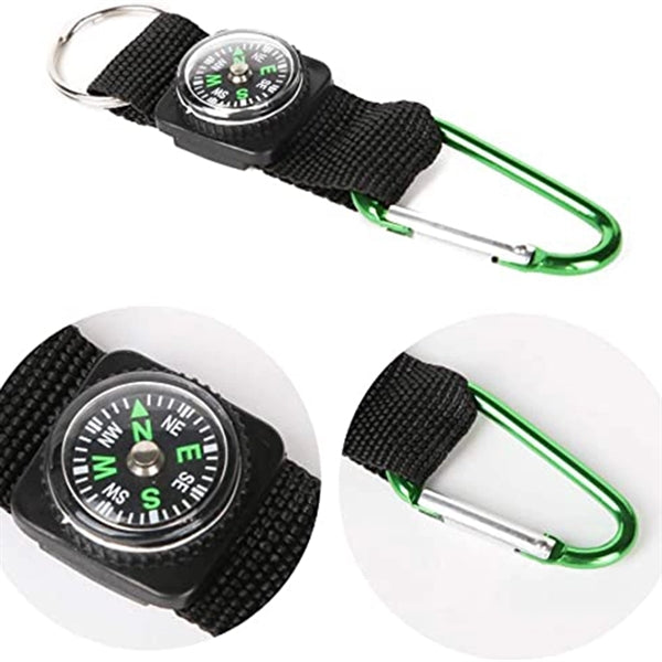 Aluminum Emergency Compass Navigation With Keychain
