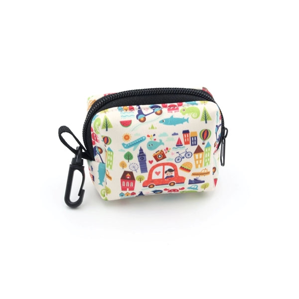 Pet Poop Waste Sublimation Bag Dispenser w/ Metal Carabiner
