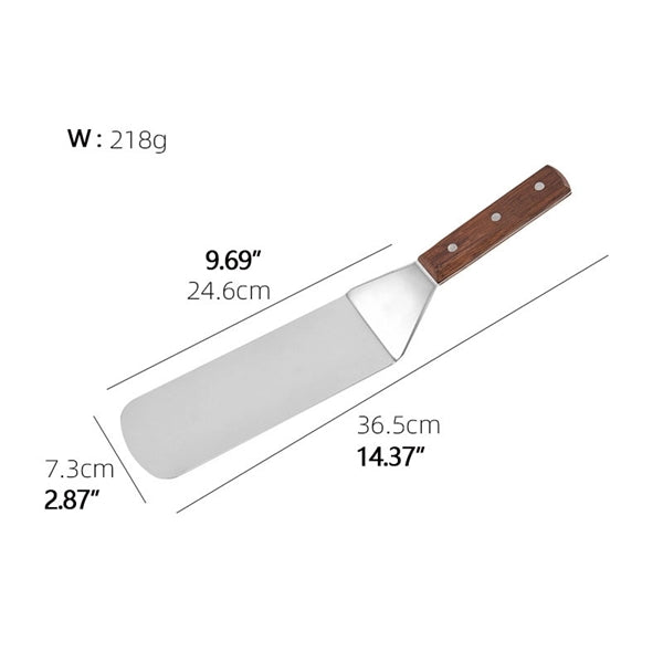 Stainless Steel Wooden Handle Frying Spatula
